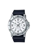 Casio Standard White Dial 12/24 Hours Water Resist Quartz MTPVD300-7B Mens Watch
