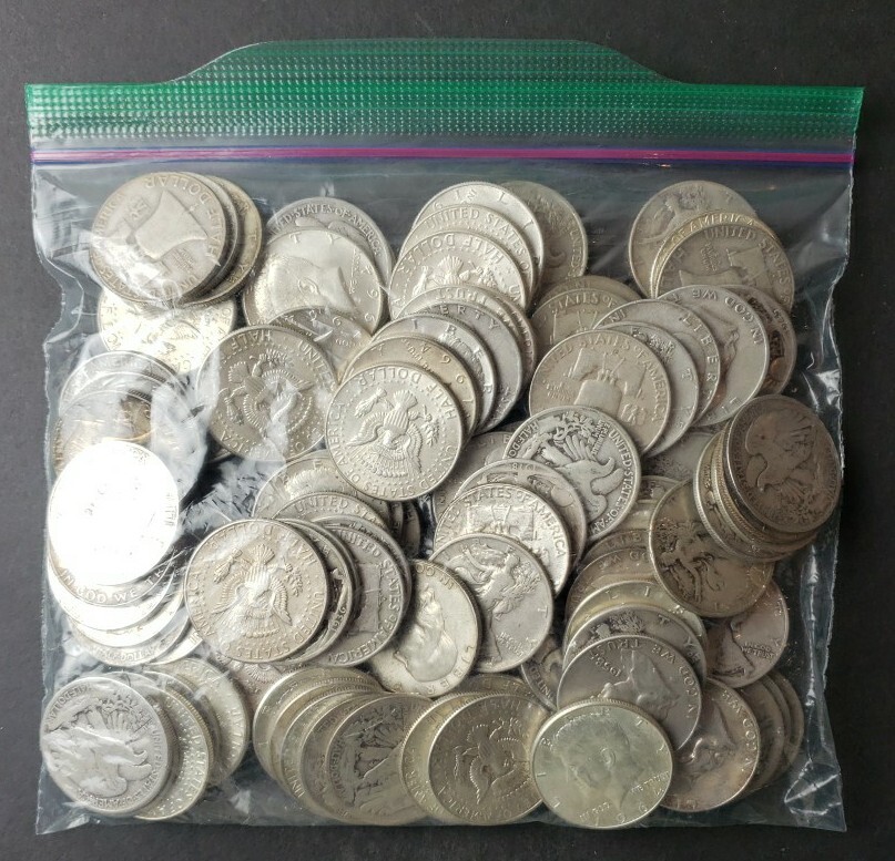 Bag of 100 50c 90 Silver Half Dollars eBay