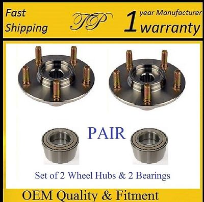 5 Lug Hub Assembly Front Wheel Bearing & Hub Assembly For Chevy Malibu, Pontiac Grand Am, Olds Alero (1997-2005) 5-lug 4.53 Bolt Pattern - Foto 4