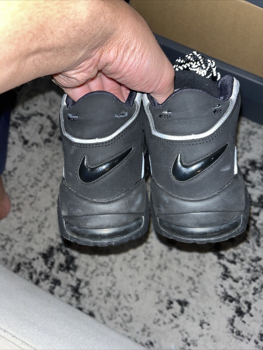 Nike Air More Uptempo Triple Black Mens Size 8.5 414962-004 | eBay