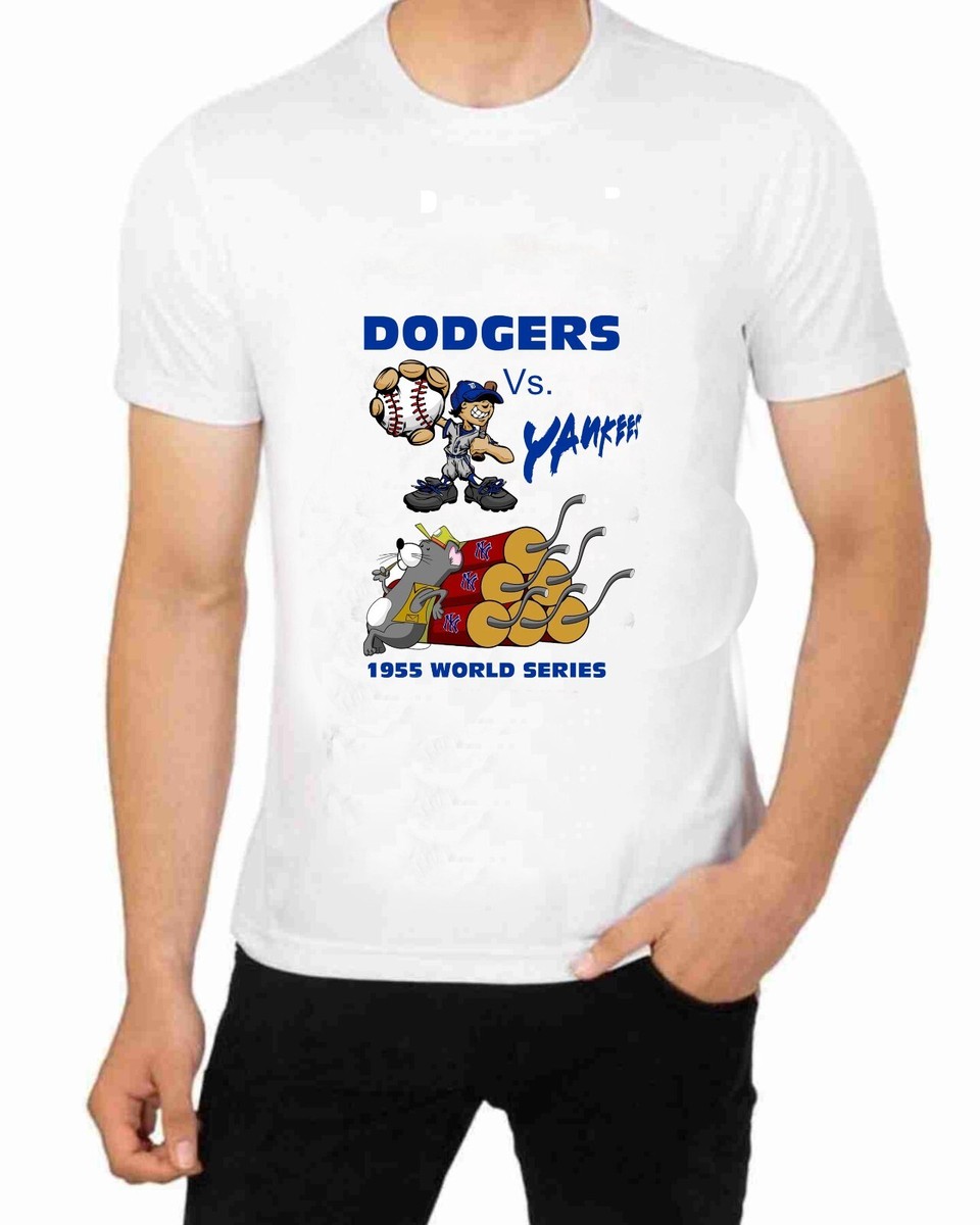 Dodgers Vs Yankees 1955 World Series t shirt for Men Apparel Baseball Art