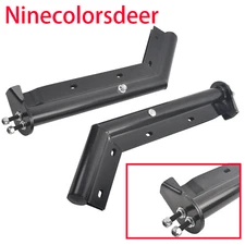 28" Spring Loaded 45 Degree Angled Mud Flap Hanger Set 1-1/8" Bolt Black