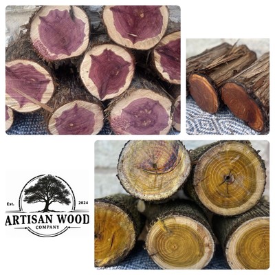 Rustic Green Wood Trio Set - Eastern Red Cedar, Bois D'Arc, Ash Juniper