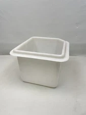 WHITE HEAVY DUTY PLASTIC 19 3/4" X 18 1/2" X 13 1/2 STORAGE TUB MARINE BOAT