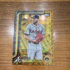 Chris Sale 2023 Topps Gilded Gold Parallel Braves #122 /75 Baseball Card