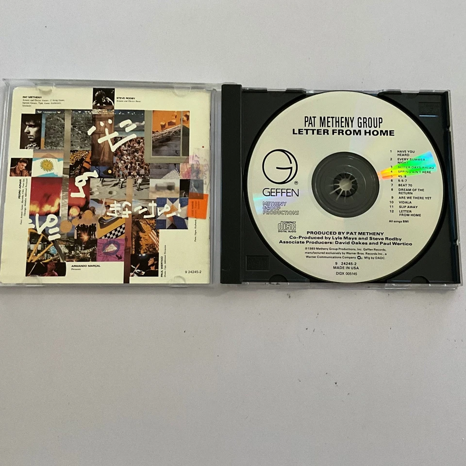 Pat Metheny Group - Letter From Home CD 1989 Jazz Fusion Geffen Foto 3 de 3