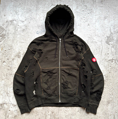 Cav Empt Plague Wide Rib Cut Zip Hoodie AW2023 Men's US M 