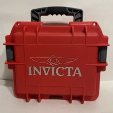 INVICTA MEDIUM Wristwatch CRATE Emergency Storage Protec RED Black Grey 12x10x6"