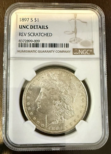 1897-S Morgan Silver Dollar Mint State NGC UNC Details