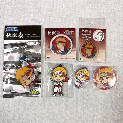 Hell's Paradise Yuzuriha Glitter Badge Acrylic Charm Set 6 Items