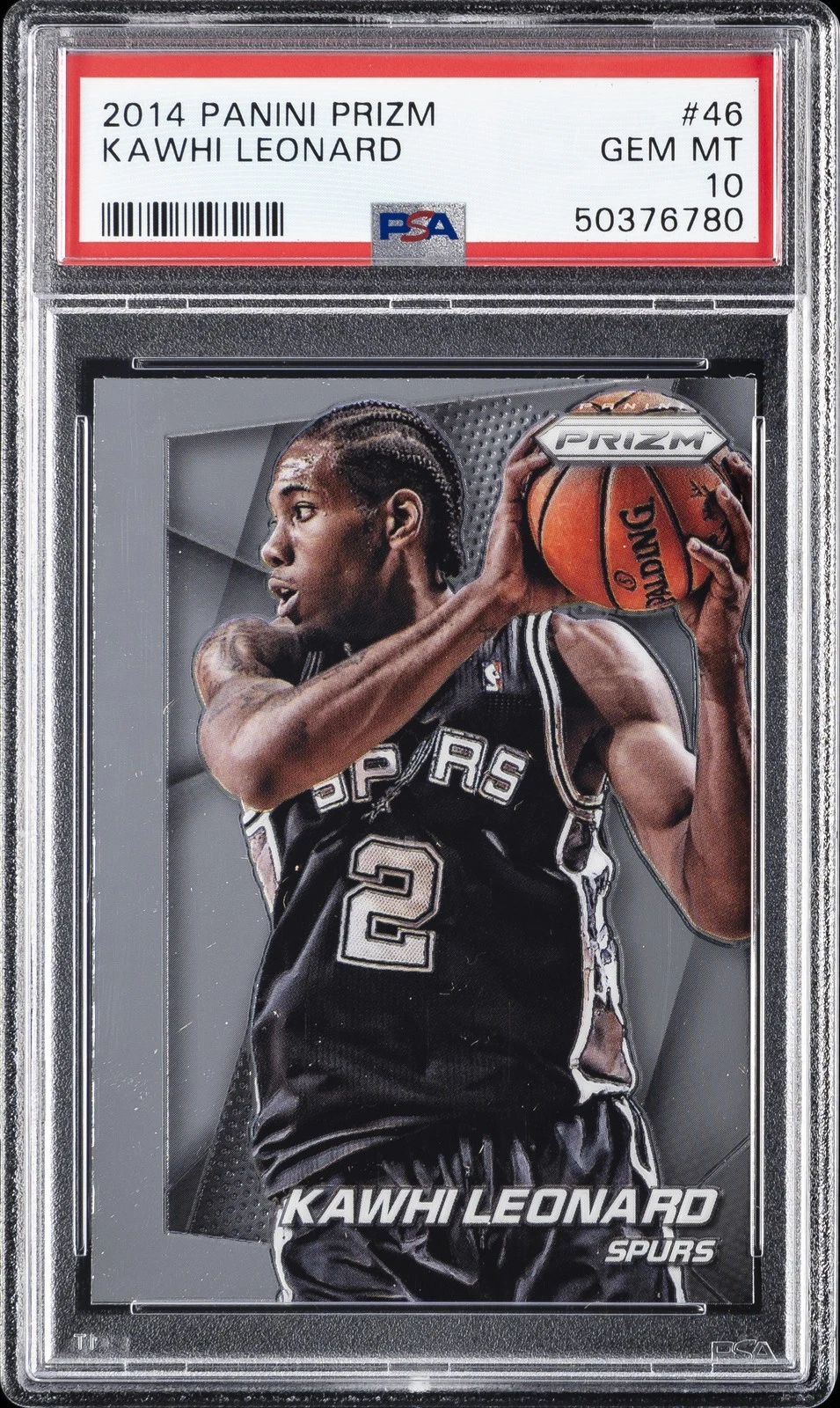 2014 PANINI PRIZM #46 KAWHI LEONARD PSA 10