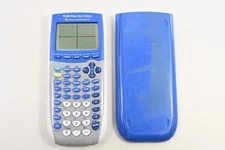 Texas Instruments TI-84 Plus Silver Edition Graphing Calculator w Cover - Tested
