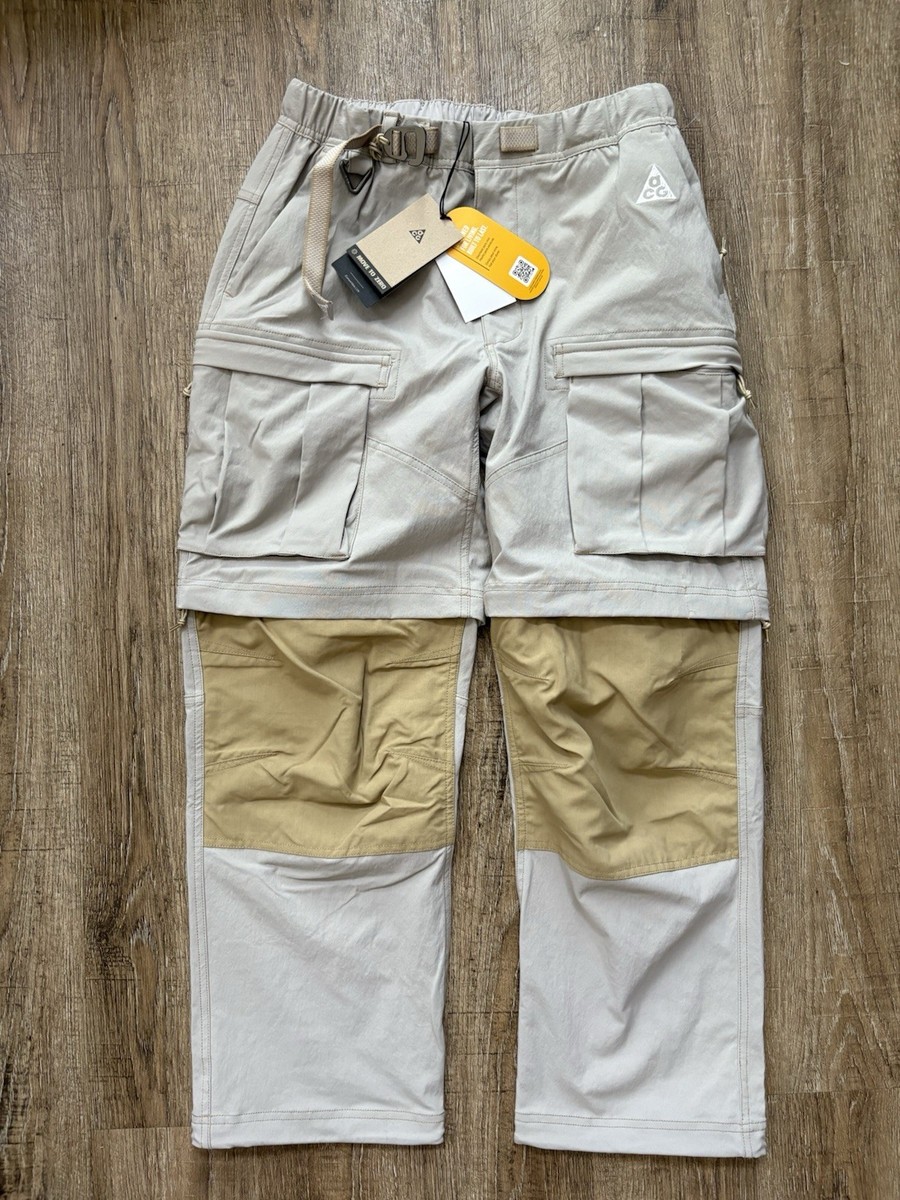 Nike ACG Smith Summit Cargo Pants College Grey Beige Men's Sz