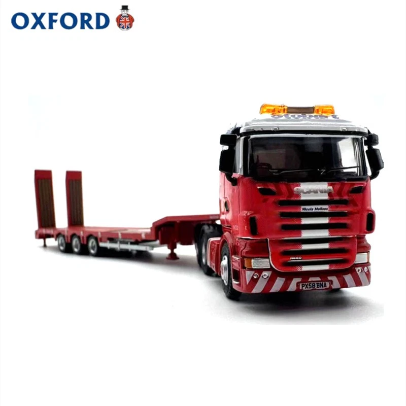 Scania Loader Truck & Trailer 1:76 Red Alloy Model Car Diecast Collectible - Image 4 of 4