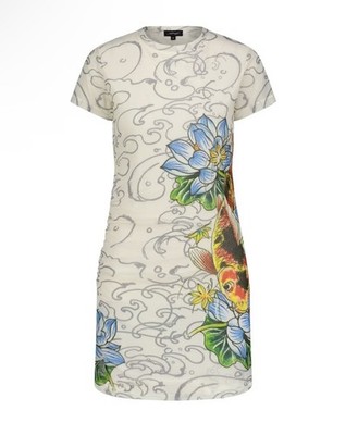 sheer tattoo dress Roberto Cavalli SS 2003 Tattoo Sheer Dress