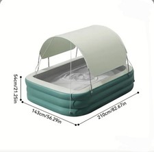 Inflatable Pool With Sunshade- 3 Tier