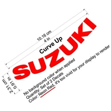 Suzuki curved fairing tail decals sticker 750 600 gsxr 1000 moto 250 drz 400 rm