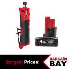 Milwaukee M12FDGS-0 Cordless 12V M12 FUEL Straight Die Grinder + 4ah Battery