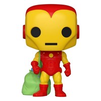 Marvel Holiday Pop! Marvel Vinylfigur Iron Man Mit Tasche 9 Cm Funko