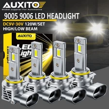 9005 9006 LED Headlight Bulbs Conversion Kit High Low Beam 80000LM Bright White