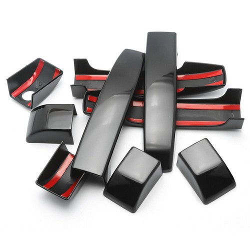 Glossy Black Door Handle Bezels for Range L322 2002 2012 9PCS - Picture 10 of 12