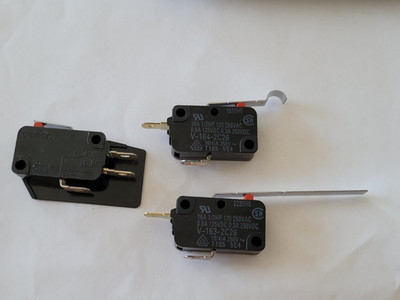 Lot of 3 Different Omron Mini Basic Switch V-163-2C26, V-164-2C26, V-161-1AR5