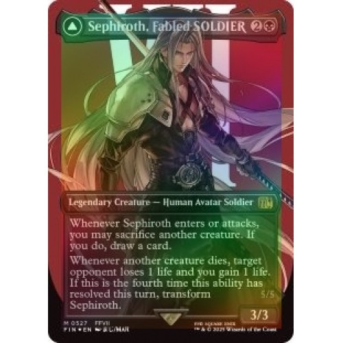Sephiroth, Fabled SOLDIER foil ホイル FOIL SEPHIROTH, FABLED SOLDIER (BORDERLESS) (SURGE FOIL