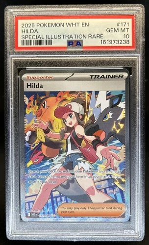 2025 Pokemon White Flare Hilda Special Illustration Rare #171/086 PSA 10