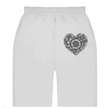 'Sunflower Heart' Adult Sweatpants / Joggers (JO052735)