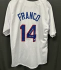 Julio Franco Signed Texas Rangers " 3x AS 5x SS " Baseball Jersey AUTO JSA Sz XL