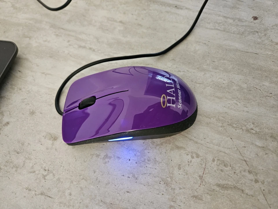 HALO Scanner Mouse purple Tested very good condition - Image 2 of 2