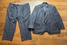 Ralph Lauren 2pc Navy Blue Wool Pinstripe Suit, 50R - 45X28 - Dress Pants.