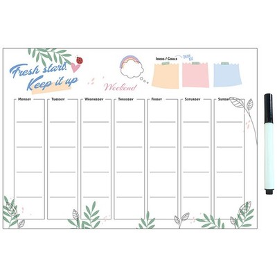 Wochenplaner Whiteboard Kalender Magnetisch Wöchentliche Zeitplan -Vorstand