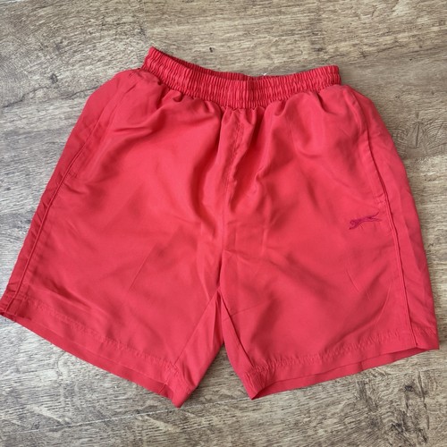 SLAZENGER Coral Red SMALL Herren Badehose Badeshorts