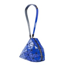 Bao Bao Issey Miyake Diamond PVC Shoulder Bag Cobalt Blue Geometric Zip