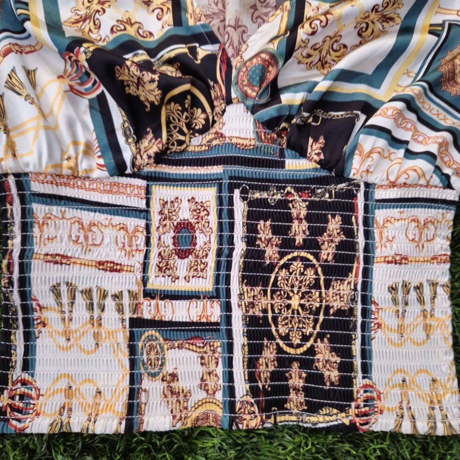 Guess Multicolor Patterned Blouse - Size M - image 3