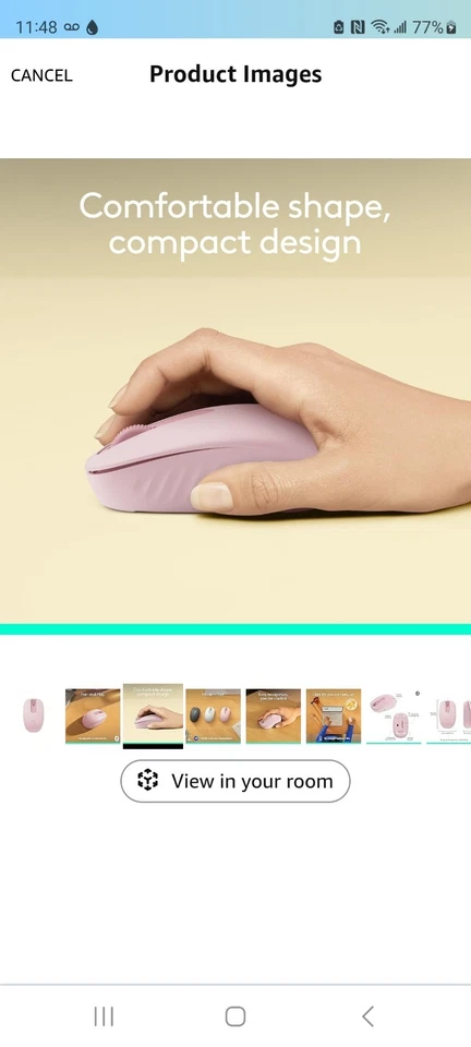 Logitech M196 Bluetooth Wireless Mouse, Compact and Portable Mouse for Laptops - Image 3 of 4