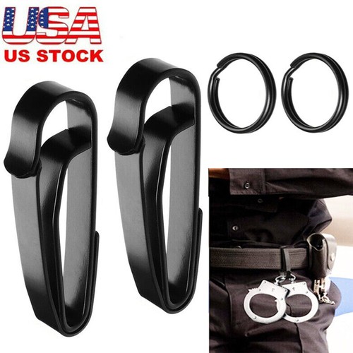 2 Pack Zak Tool ZT54 Police Tactical Keyring Holder Belt Clip For