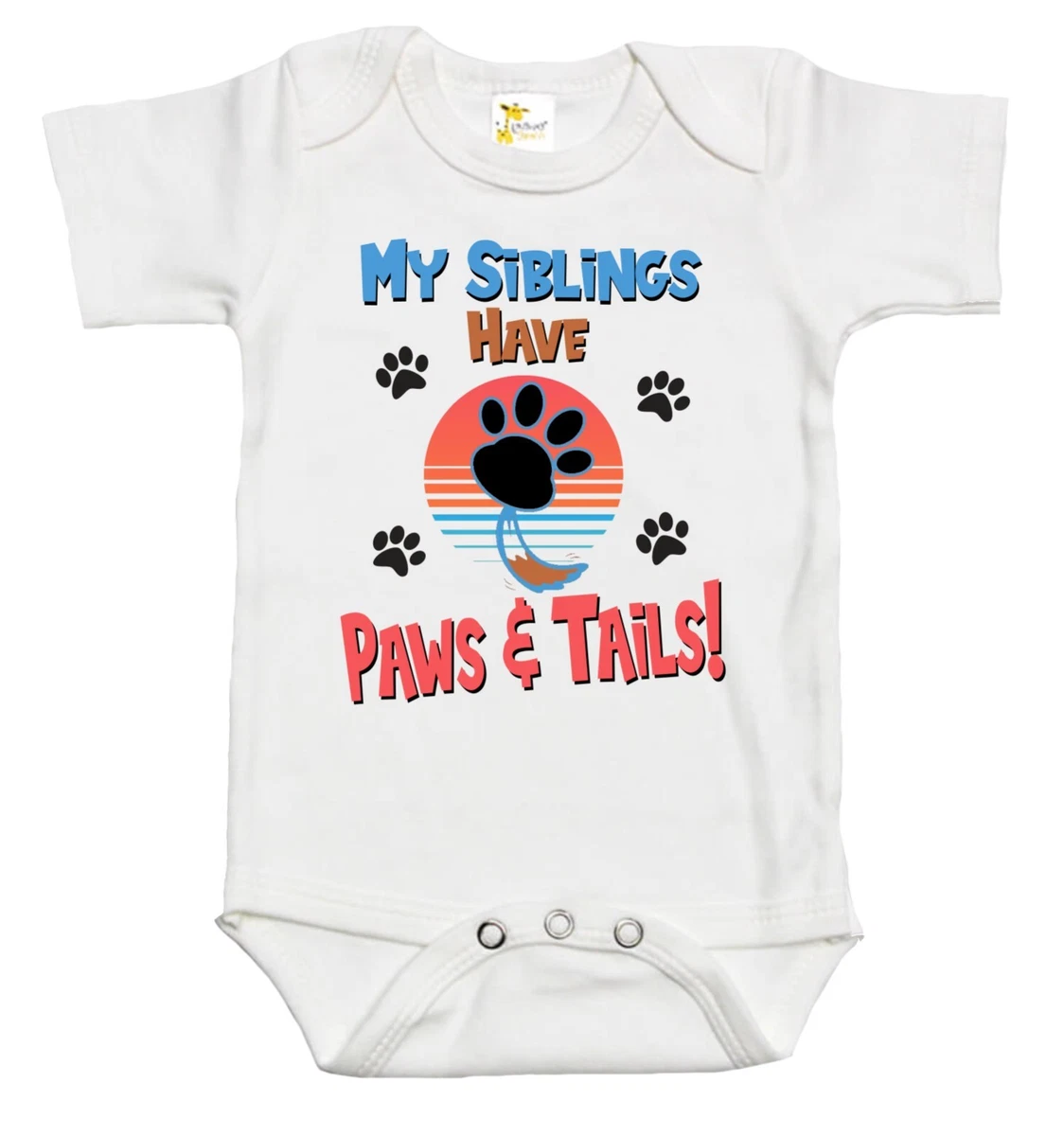 My siblings have paws cheap onesie