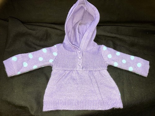 AMERICAN GIRL PURPLE hooded SWEATER CASUAL CHIC RETIRED 18" - Picture 5 of 6