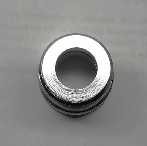 GARDEN HOSE FEMALE 3/4" FHT X MALE 3/4" MHT SWIVEL ADAPTER BRASS CHROME 1-1/16"L - Picture 6 of 7