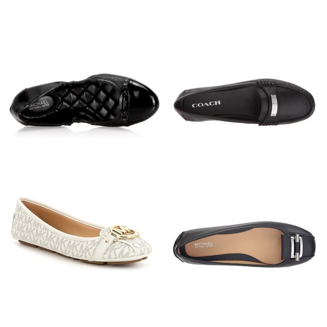 michael kors brown flat shoes