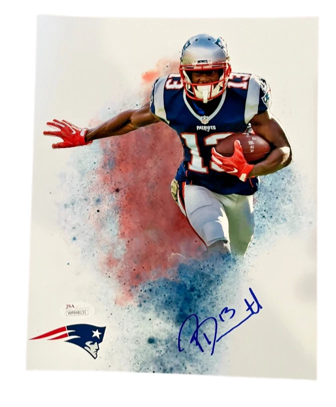 Foto 8x10 firmada por Phillip Dorsett autografiada de los New England Patriots JSA Foto 4 de 4