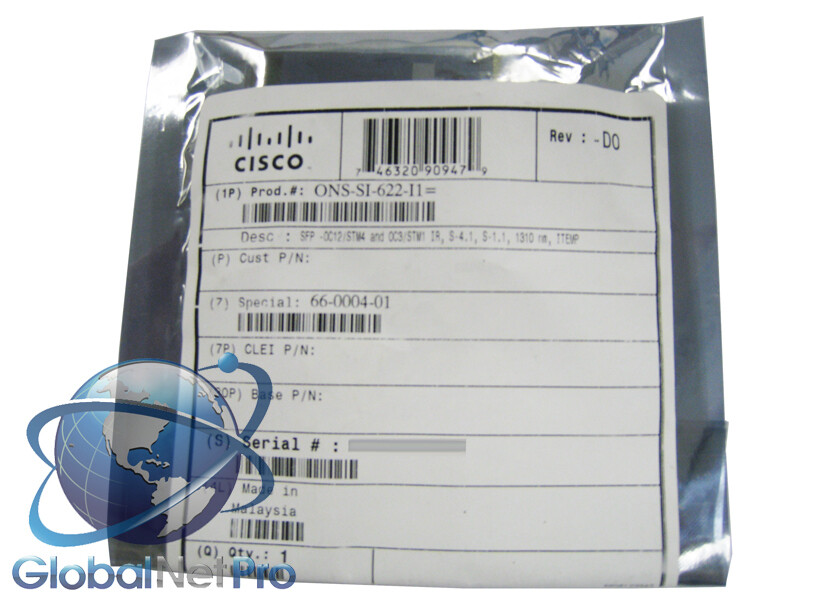 NEW SEALED GENUINE CISCO ONS-SI-622-I1 - OC12/STM4 OC3/STM1