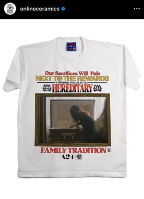 A24 x Online Ceramics NEW LARGE Hereditary Shirt Midsommar A24 x Online Ceramics NEW LARGE Hereditary Shirt Midsommar