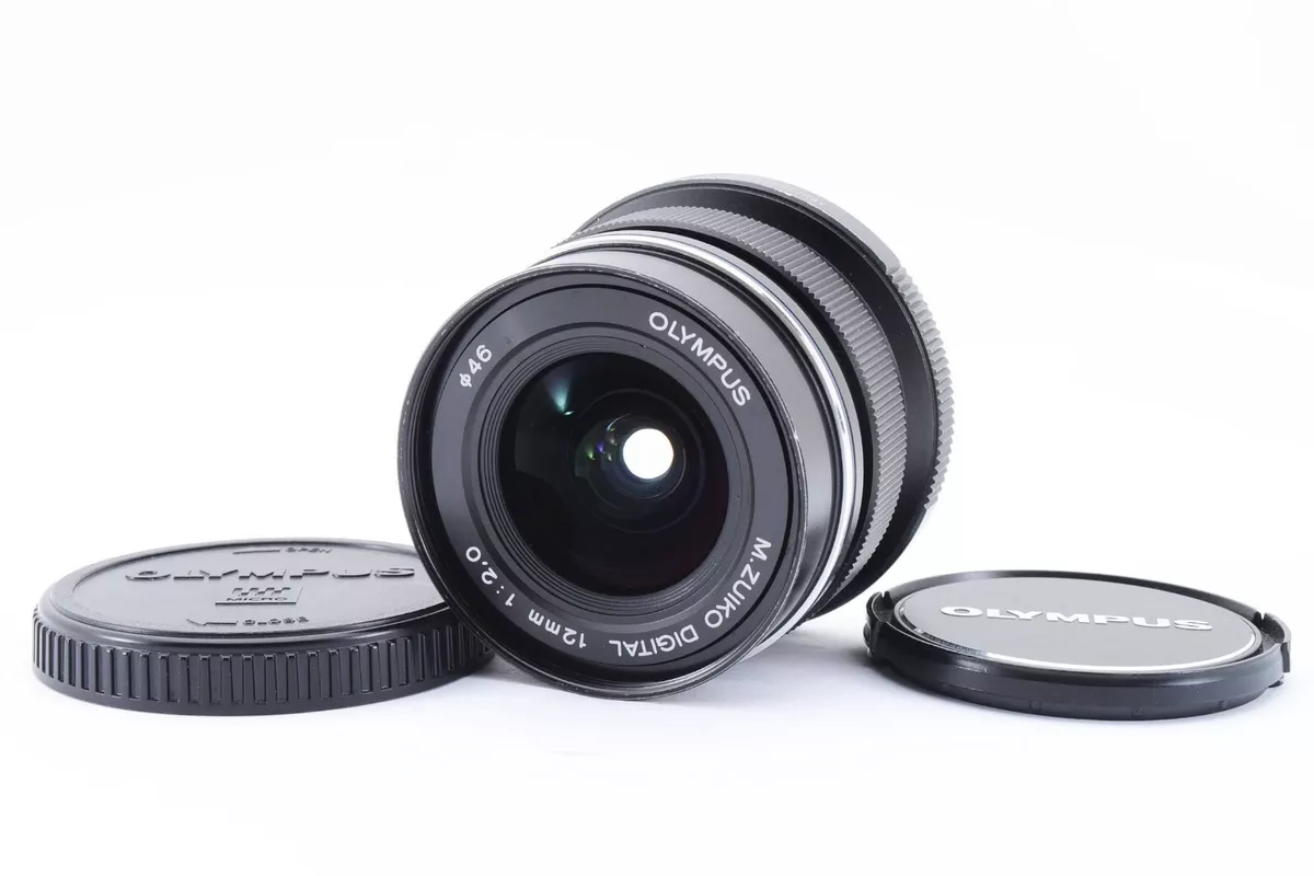 OLYMPUS M.Zuiko Digital ED 12mm F2.0 Lens Black For Micro Four