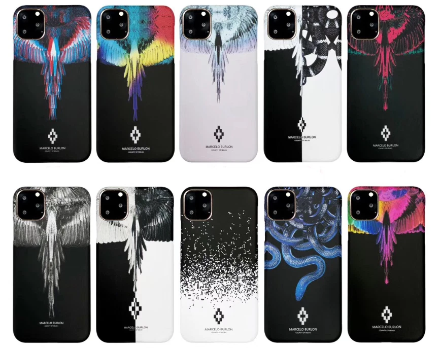 Dræbte Trunk bibliotek Fordeling MARCELO BURLON APPLE IPHONE 7.8.X,XS,XR,XS,SE,11,12,13,14 PRO,MAX PLUS CASE  | eBay