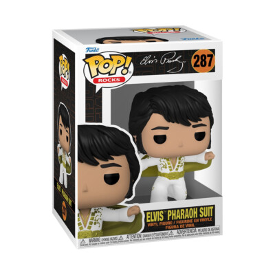 Elvis Aaron Presley Pharaoh Suit 1973 Vegas POP! Rocks #287 Vinyl Figur Funko