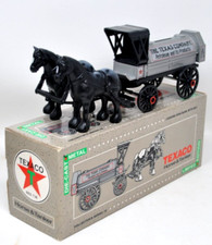 Vtg 1991 Texaco Bank Horse Drawn Die Cast Metal ERTL