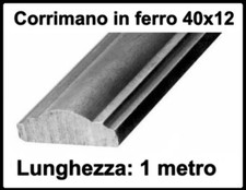 barra in ferro corrimano pieno 40x12 metri 1 per ringhiere parapetto